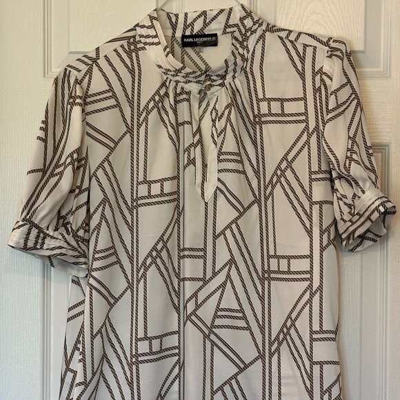 Karl Lagerfeld Princess Sleeve Blouse – Size XL - Picture 1 of 2